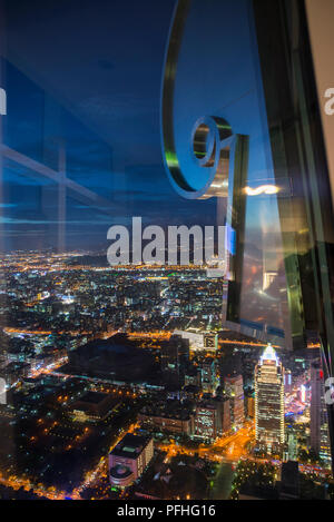 Blick vom Taipei 101 Tower, Taiwan Stockfoto