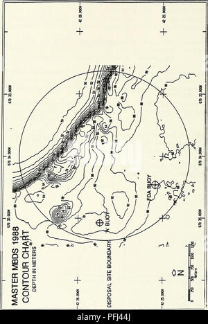 . DAMOS zusammenfassenden Bericht 1985-1990. Bereich Entsorgung Monitoring System (Programm); Baggerung Baggergut; Entsorgung in den Ozean. 96. DAMOS zusammenfassenden Bericht, 1985-1990. Bitte beachten Sie, dass diese Bilder sind von der gescannten Seite Bilder, die digital für die Lesbarkeit verbessert haben mögen - Färbung und Aussehen dieser Abbildungen können nicht perfekt dem Original ähneln. extrahiert. Wiley, Mary Baker; in den Vereinigten Staaten. Armee. Korps der Ingenieure. New England Division; Science Applications International Corporation. Waltham, MA: US Armee Korps der Ingenieure, Neu-England Abteilung Stockfoto