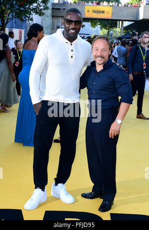 Idris Elba (links) und Stephen Graham an der Yardie Premiere am BFI Southbank in London. Stockfoto