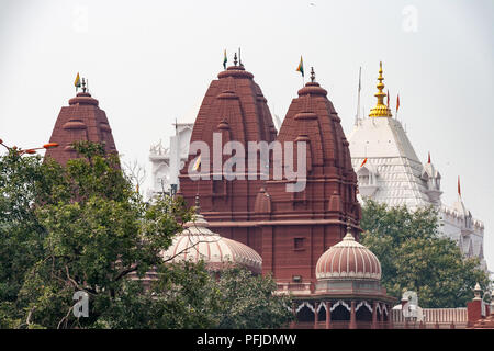 Shri Digambar Jain Lal Mandir ist die älteste und bekannteste Jain Tempel in Delhi, Indien Stockfoto