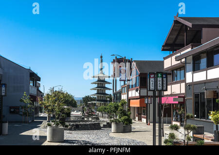 San Francisco, Kalifornien, USA - 23. Juni 2018: Frieden Pagode in Japantown Stockfoto