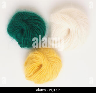 Three balls of wool Stockfoto