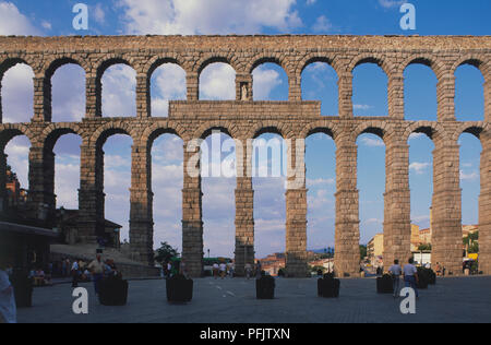 Spanien, Segovia, römische Aquädukt Stockfoto
