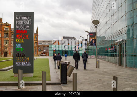 National Football Museum im Urbis Gebäude, Manchester Stockfoto