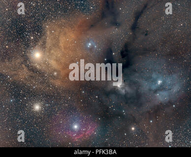 Antares und Rho Ophiuchi Cloud Complex Stockfoto