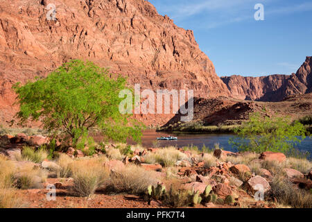 AZ 00327-00 ... ARIZONA - Flöße der Colorado River an Lees Ferry, ein historisches Gebiet, in Glen Canyon National Recreation Area. Stockfoto