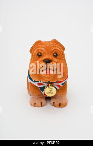 Nickend britische Bulldogge Souvenir Stockfoto