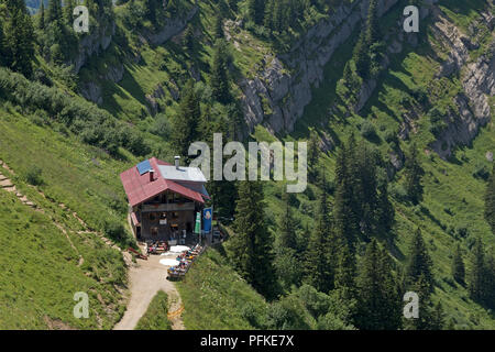 Staufner Haus in der Nähe von Steibis, Hochgrat, Allgäu, Bayern, Deutschland Stockfoto