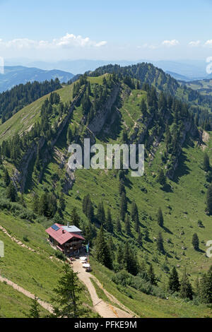 Staufner Haus mit Seelekopf in der Nähe von Steibis, Hochgrat, Allgäu, Bayern, Deutschland Stockfoto