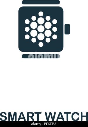 Smart Watch creative Symbol. Einfaches element Abbildung. Smart Watch Konzept symbol Design von intelligenten Geräten. Für mobile verwendet werden, und wir Stock Vektor