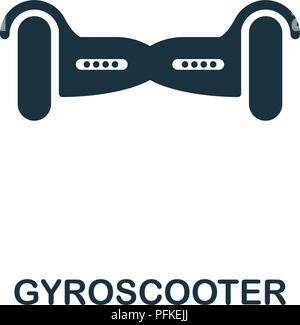 Gyroscooter kreative Symbol. Einfaches element Abbildung. Gyroscooter Konzept symbol Design von intelligenten Geräten. Für mobile verwendet werden, und wir Stock Vektor