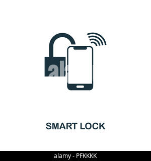 Smart Lock kreative Symbol. Einfaches element Abbildung. Smart Lock Konzept symbol Design von intelligenten Geräten. Für mobile und Web verwendet werden. Stockfoto