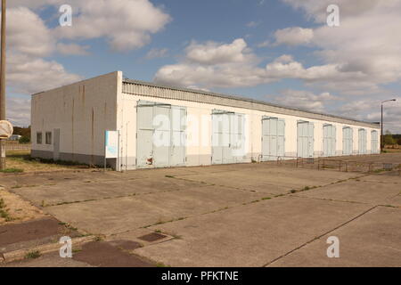 Ehemalige Grenzstation Marienborn bei Helmstedt zwischen West- und Ostdeutschland in Sachsen Anhalt. Heute Gedenkstätte der deutschen Teilung. Stockfoto