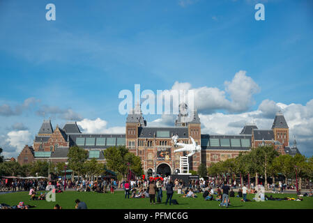 Rijksmuseum in Amsterdam, Holland Stockfoto