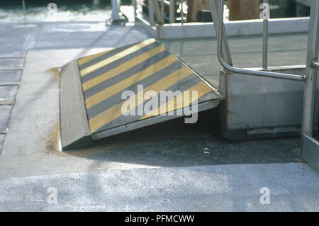Rollstuhlrampe, close-up Stockfoto