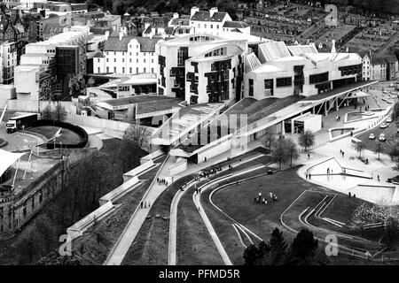 Schottisches Parlamentsgebäude in Holyrood, Edinburgh Stockfoto