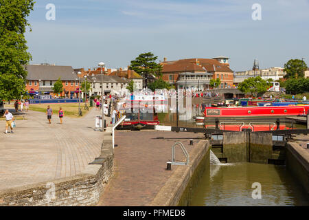 Bancroft Becken in Stratford-upon-Avon Stockfoto