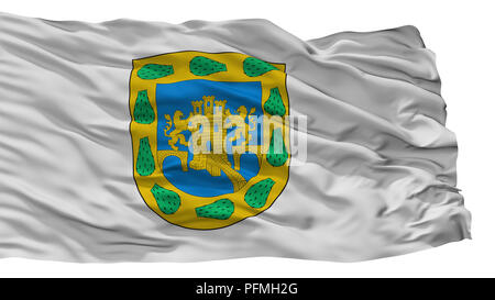 Mexikanischen Federal District City Flagge, Mexiko, isoliert auf weißem Hintergrund Stockfoto