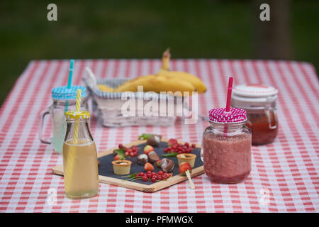 Frische Limonade in Mason jar Stockfoto