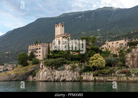 Castello Scaligero Malcesine Stockfoto