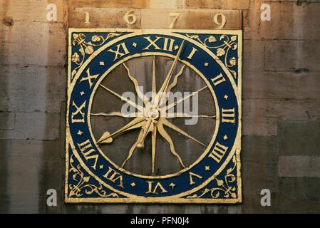 England, Universität Cambridge, Clock Tower von großer St Mary's Church Stockfoto