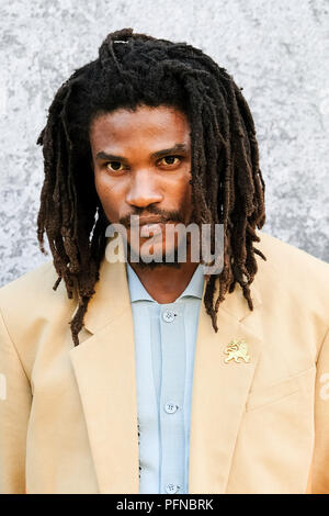 London, Großbritannien. 21 Aug, 2018. Sheldon Hirten bei der BRITISCHEN Premiere von YARDIE am Dienstag, 21. August 2018 im BFI Southbank, London statt. Im Bild: Sheldon Hirten. Credit: Julie Edwards/Alamy leben Nachrichten Stockfoto