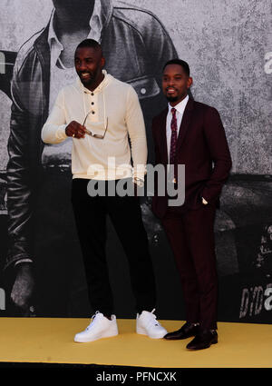 London, Großbritannien. 21 Aug, 2018. Idris Elba, Aml Ameen Teilnahme an der UK Premiere von YARDIE am BFI London South Bank 21 Auggust 2018 Credit: Peter Phillips/Alamy leben Nachrichten Stockfoto