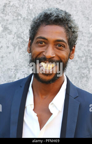 London, Großbritannien. 21 Aug, 2018. Johann Myers, yardie-UK Premiere, BFI Southbank, London, UK. 21 Aug, 2018. Foto von Richard Goldschmidt Credit: Rich Gold/Alamy leben Nachrichten Stockfoto