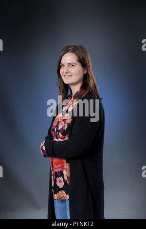 Edinburgh, Großbritannien. 22 August, 2018. Gabriela Ybarra, der spanische Schriftsteller, dargestellt an der Edinburgh International Book Festival. Edinburgh, Schottland. Bild von Gary Doak/Alamy leben Nachrichten Stockfoto