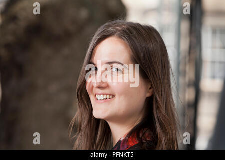 Edinburgh, Großbritannien. 22 August, 2018. Gabriela Ybarra, der spanische Schriftsteller, dargestellt an der Edinburgh International Book Festival. Edinburgh, Schottland. Bild von Gary Doak/Alamy leben Nachrichten Stockfoto