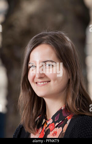 Edinburgh, Großbritannien. 22 August, 2018. Gabriela Ybarra, der spanische Schriftsteller, dargestellt an der Edinburgh International Book Festival. Edinburgh, Schottland. Bild von Gary Doak/Alamy leben Nachrichten Stockfoto