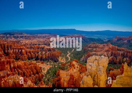 Super Aussicht auf Inspiration Point des Bryce Canyon National Park, Utah Stockfoto