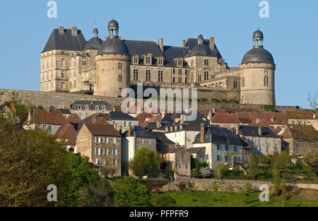 Frankreich, Dordogne, Hautefort, Château de Hautefort Stockfoto