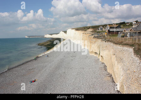 Grossbritannien, England, East Sussex, Beachy Head, Strand bei Birling Gap Stockfoto