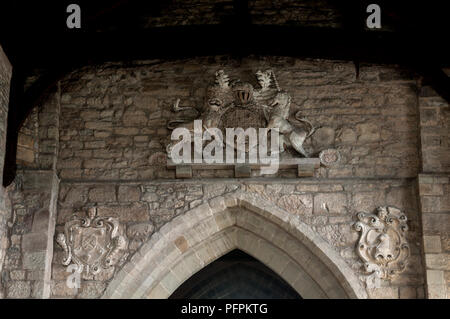 Gips Wappen in St. James Church, Normanton-on-Soar, Nottinghamshire, England, Großbritannien Stockfoto