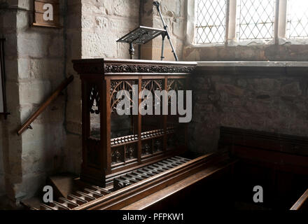 Die Kanzel in der St. James Church, Normanton-on-Soar, Nottinghamshire, England, Großbritannien Stockfoto