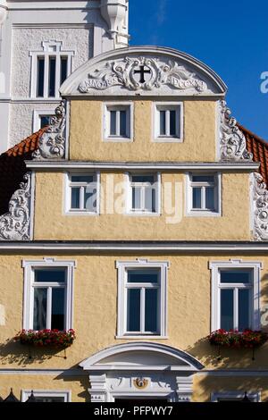 Deutschland, Niedersachsen (Lower Saxony) Staat, Verden an der Aller Stadt, Rathaus (Town Hall), verzierten Fassade Stockfoto