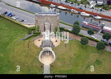 Belgien, Flandern, Diksmuide, Schlacht von Ijser Denkmal Stockfoto
