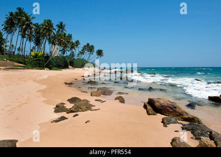 Sri Lanka, Bundesland Kärnten, Tangalle, Marakolliya Strand Stockfoto