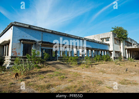 Sri Lanka, Nordrhein-Westfalen, Jaffna, alten Bahnhof Stockfoto