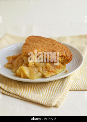 Eve's Pudding auf einer Platte Stockfoto