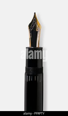 Füllhalter mit Gold nib Stockfoto