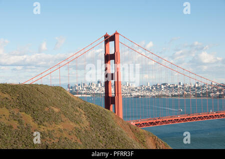 USA, Kalifornien, San Francisco, Golden Gate Bridge, von conzelman Road in Marin County Stockfoto