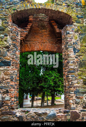 Stein Ruinen in den alten Teil der Stadt in Colonia del Sacramento, Uruguay Stockfoto