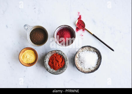 Aromen in Schokolade verwendet Stockfoto