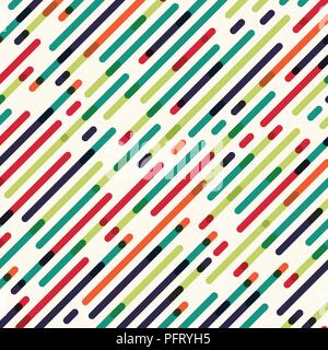 Zusammenfassung nahtlose diagonal Rot, Grün und Blau Farbe Linien Muster Hintergrund. Vector Illustration Stock Vektor
