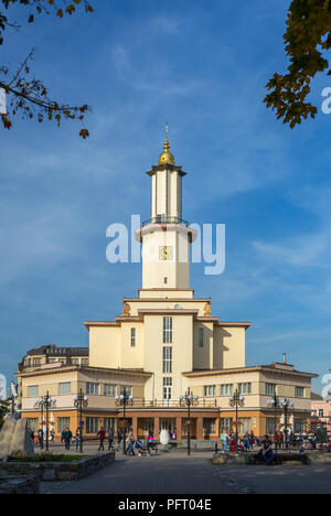 Ternopil, Ukraine - Oktober 19, 2017: Iwano-frankiwsk Rathaus Stockfoto