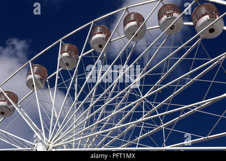 Das Riesenrad am Anker Square, Bristol, England Großbritannien Stockfoto