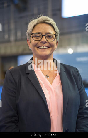 Annie Wells MSP Schottischen Konservativen britischen Parlamentswahlen, Emirates Arena Glasgow, 9. Juni 2017 Stockfoto