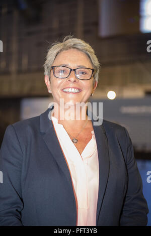 Annie Wells MSP Schottischen Konservativen britischen Parlamentswahlen, Emirates Arena Glasgow, 9. Juni 2017 Stockfoto